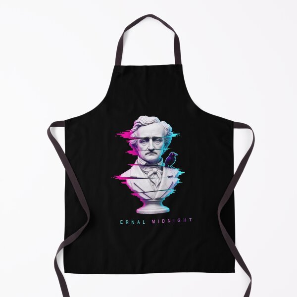 Item preview, Edgar Allan Poe – Eternal Midnight Neon Glitch Bust designed and sold by Fenay Designs.
