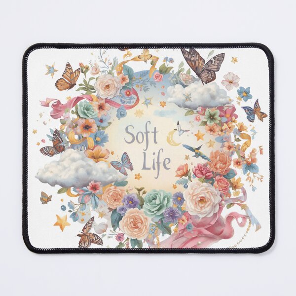 Item preview, Soft Life | Dreamy Whimsical Botanical & Celestial Illustration designed and sold by catcurio.