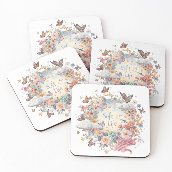 Item preview, Soft Life | Dreamy Whimsical Botanical & Celestial Illustration designed and sold by catcurio.