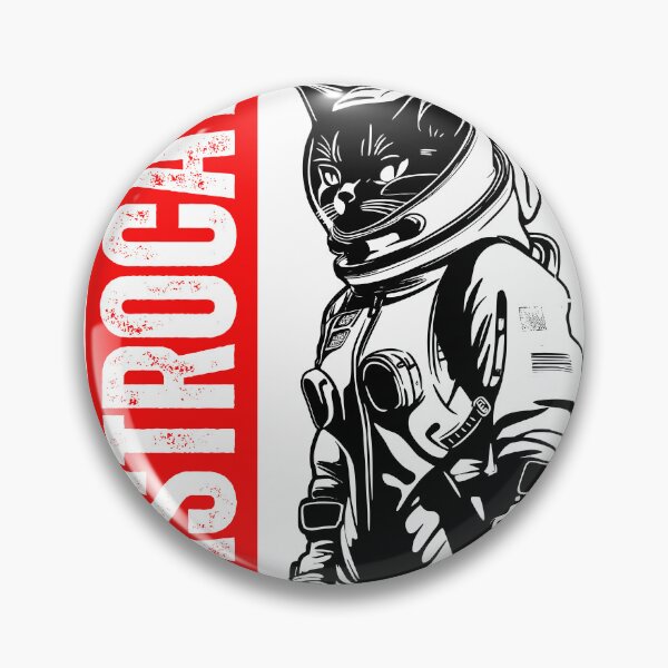 Item preview, Black Red and White Grunge Astrocat Graphic T Shirt designed and sold by Hina's Designs.