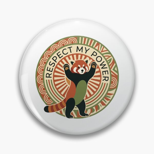 Item preview, Respect My Power Red Panda Minimalist Boho Sun designed and sold by Arc2020.