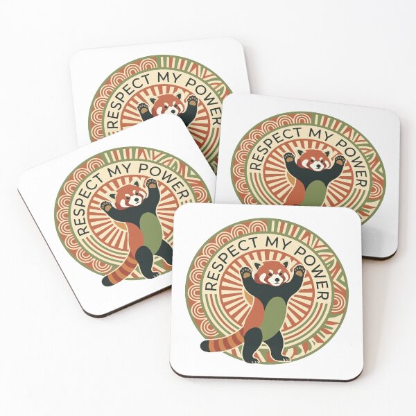 Item preview, Respect My Power Red Panda Minimalist Boho Sun designed and sold by Arc2020.