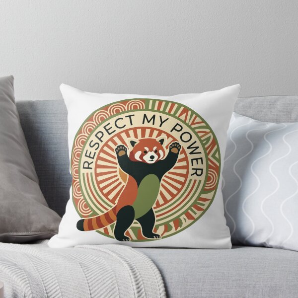 Item preview, Respect My Power Red Panda Minimalist Boho Sun designed and sold by Arc2020.