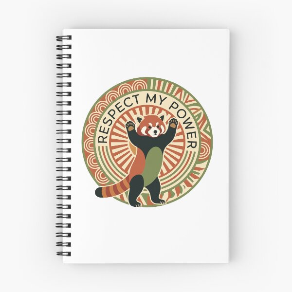 Item preview, Respect My Power Red Panda Minimalist Boho Sun designed and sold by Arc2020.