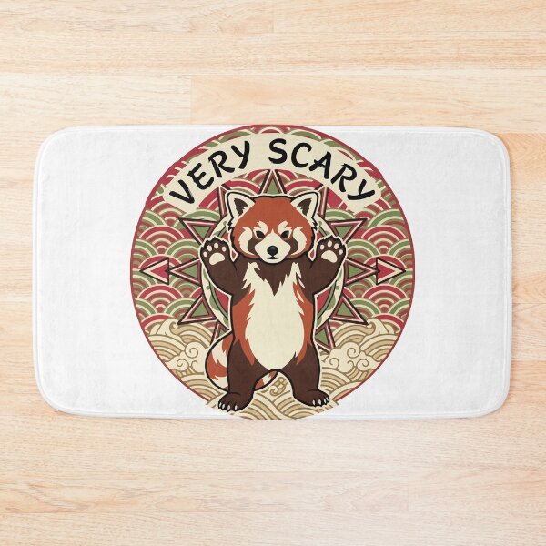 Item preview, Very Scary Red Panda Japanese Woodblock Boho Sun designed and sold by Arc2020.