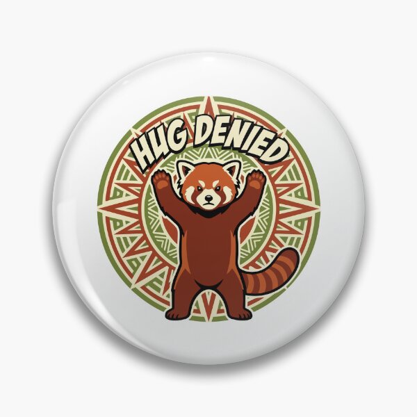 Item preview, Hug Denied Funny Red Panda Pop Art Boho Sun designed and sold by Arc2020.