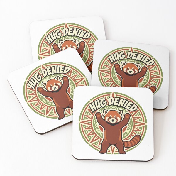 Item preview, Hug Denied Funny Red Panda Pop Art Boho Sun designed and sold by Arc2020.