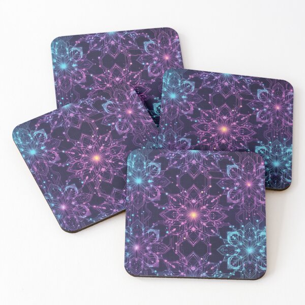Item preview, Glowing Crystal Flower Sacred Geometry designed and sold by IntelliMindDesigns.
