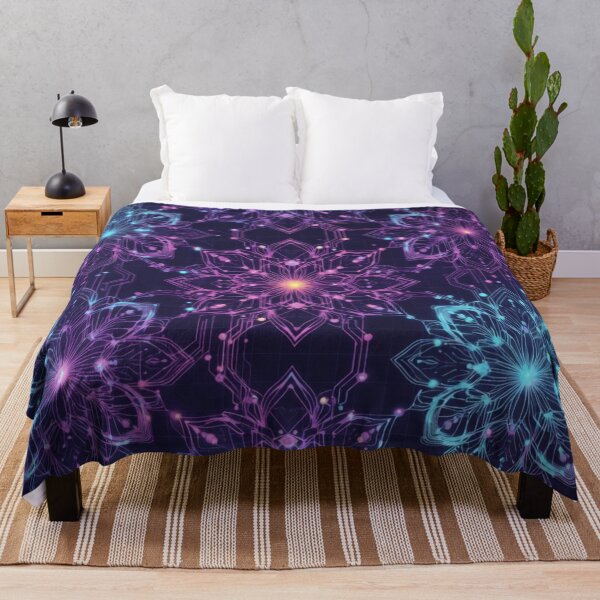Item preview, Glowing Crystal Flower Sacred Geometry designed and sold by IntelliMindDesigns.