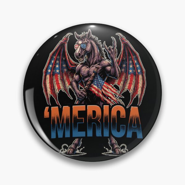 Item preview, 'Merica Jersey Devil American Flag Wings Tee designed and sold by DarylWelsh2024.