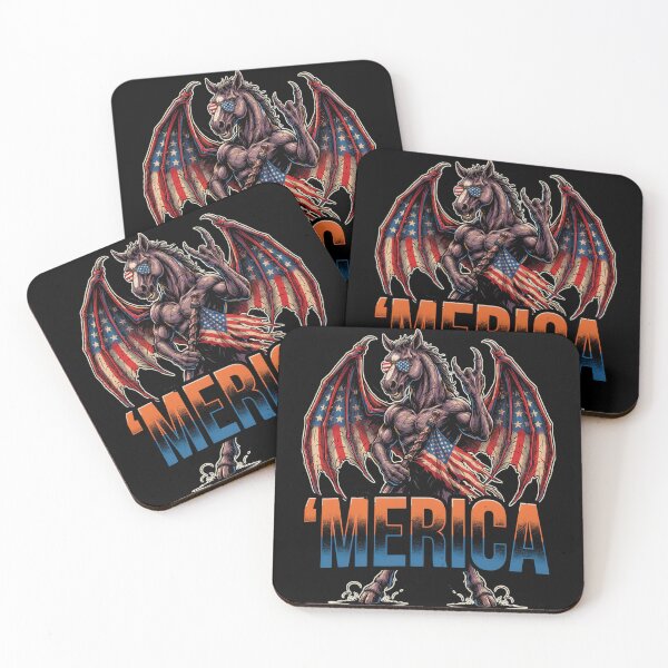 Item preview, 'Merica Jersey Devil American Flag Wings Tee designed and sold by DarylWelsh2024.
