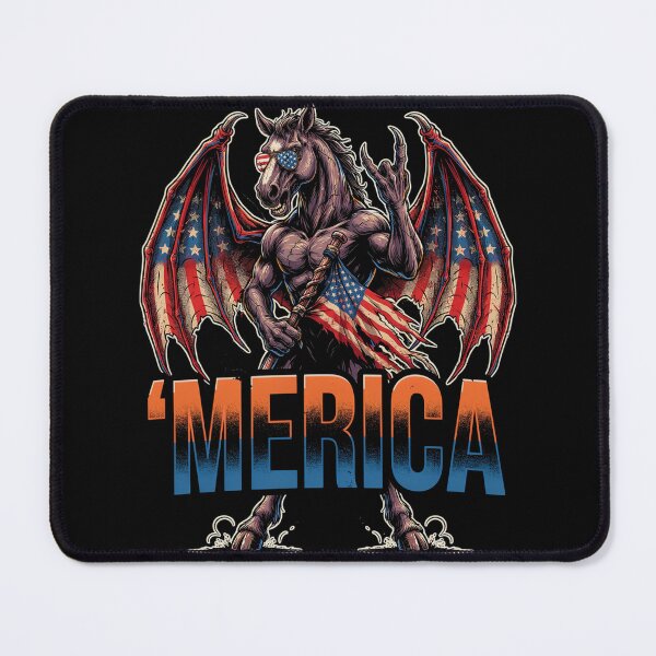 Item preview, 'Merica Jersey Devil American Flag Wings Tee designed and sold by DarylWelsh2024.