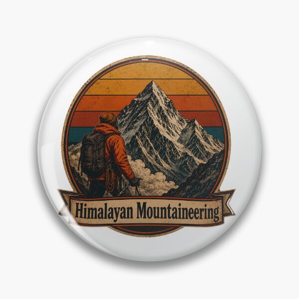 Item preview, Himalayan Mountaineering Trekking Expedition Retro Badge Essential T-Shirt designed and sold by pawsome purrfect.