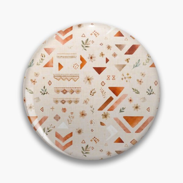 Item preview, Boho Terracotta Geometric Tribal Pattern designed and sold by Rama KLK.