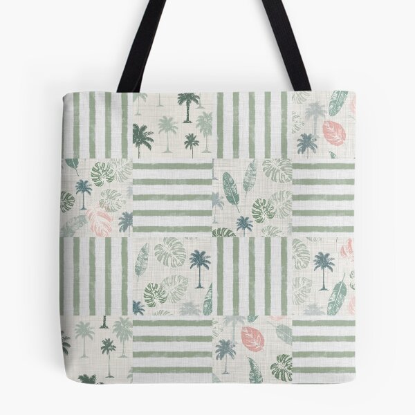 Item preview, Tropical Botanical Linen Quilt designed and sold by caladayart.