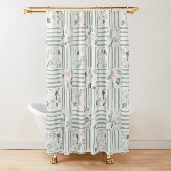 Item preview, Tropical Botanical Linen Quilt designed and sold by caladayart.