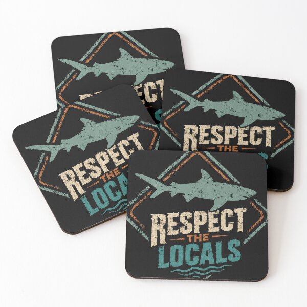 Item preview, Respect The Locals Shark Ocean Wildlife Conservation Diver designed and sold by RetroMini2026.