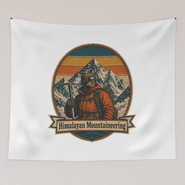 Item preview, Himalayan Mountaineering Ice Axe Summit Vintage Badge Essential T-Shirt designed and sold by pawsome purrfect.