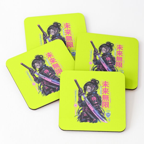 Item preview, Mirai Mugen – Cyber Samurai Future Warrior | Neon Japanese  designed and sold by Cavalier-org.