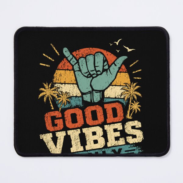 Item preview, Good Vibes Only Shaka Hand Surfer Beach Summer Vacation Enthusiast designed and sold by RetroMini2026.