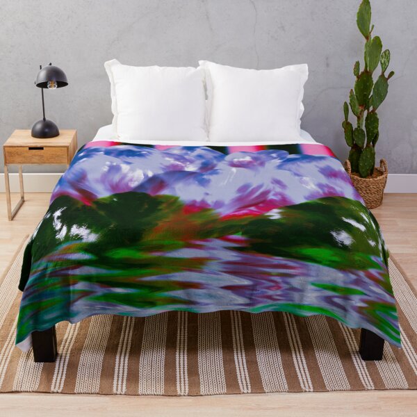 Item preview, Psychedelic Blossom Over Rippling Water designed and sold by bubblegoth.