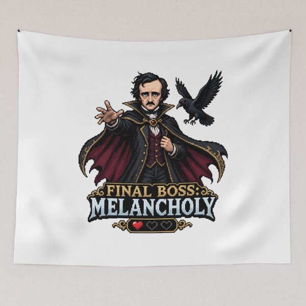 Item preview, Edgar Allan Poe – Final Boss Melancholy designed and sold by Fenay Designs.