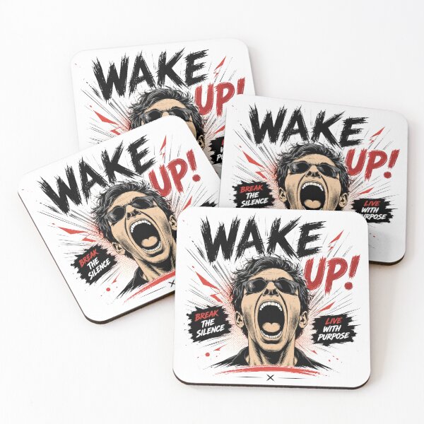 Item preview, Wake Up! Break the Silence Motivation Design designed and sold by WakeUpByLuki.