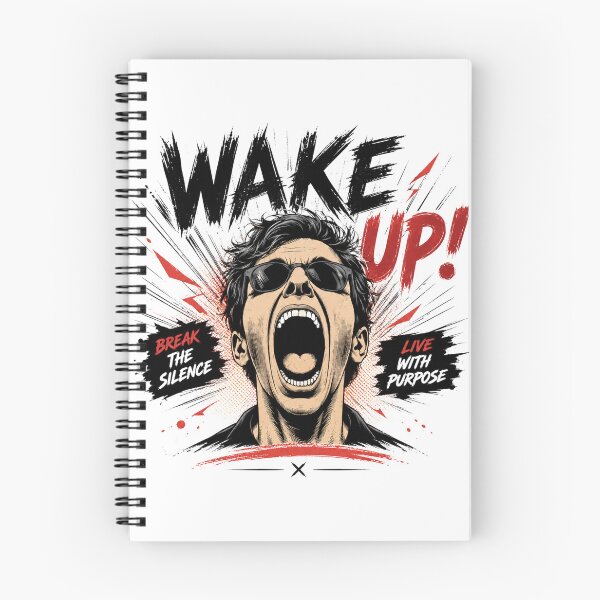 Item preview, Wake Up! Break the Silence Motivation Design designed and sold by WakeUpByLP.