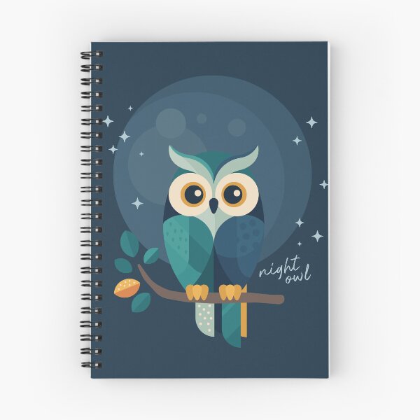 Item preview, Night Owl | Modern Geometric Owl Illustration designed and sold by Lucy Cooper.
