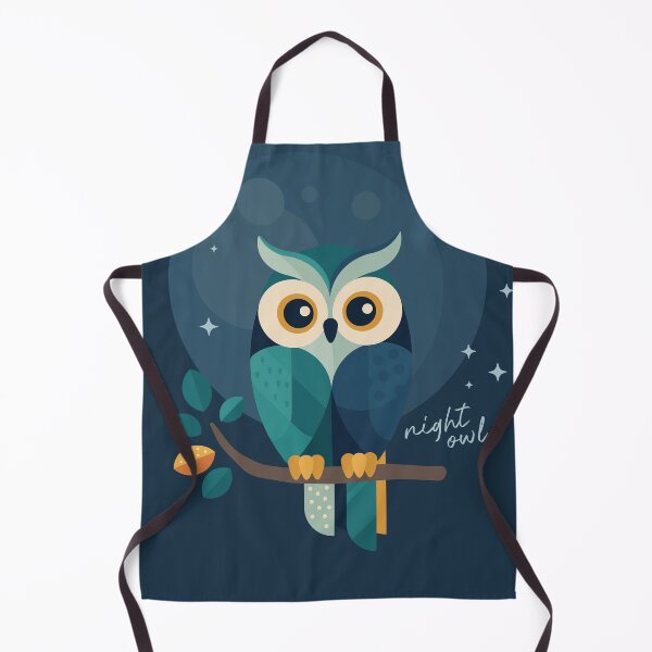 Item preview, Night Owl | Modern Geometric Owl Illustration designed and sold by Lucy Cooper.