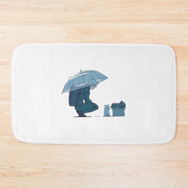 Item preview, Blindfolded Sorcerer Rainy Day Anime Illustration designed and sold by CosmicFna.