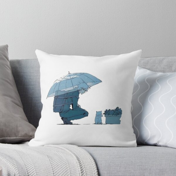 Item preview, Blindfolded Sorcerer Rainy Day Anime Illustration designed and sold by CosmicFna.