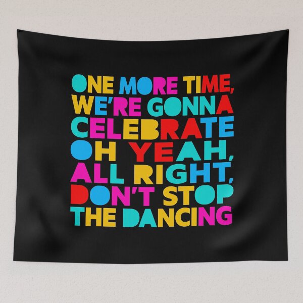 Item preview, One More Time We're Gonna Celebrate – Electronic Music Inspired Retro Typography  designed and sold by paulo silveira.