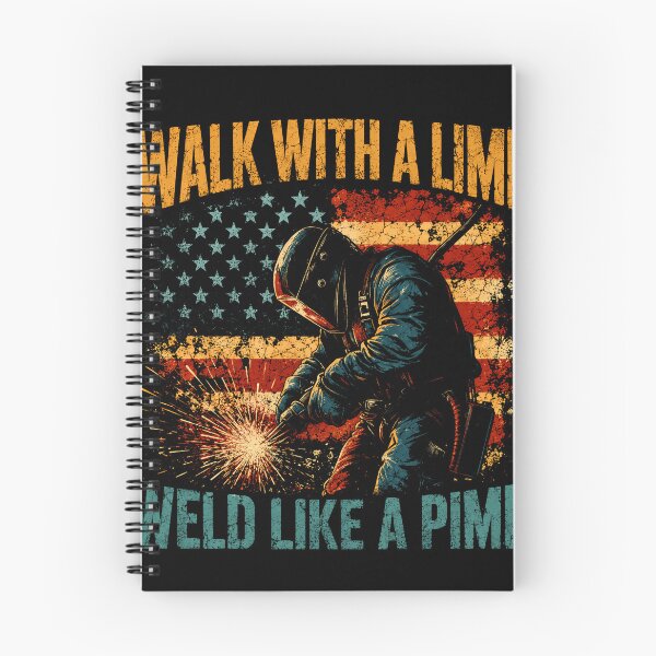 Item preview, Walk With A Limp Weld Like A Pimp Welder American Patriot Tradesman designed and sold by RetroMini2026.