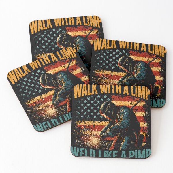Item preview, Walk With A Limp Weld Like A Pimp Welder American Patriot Tradesman designed and sold by RetroMini2026.
