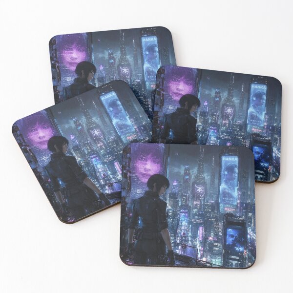 Item preview, Cyberpunk cityscape under the rain designed and sold by mattewjoilen.