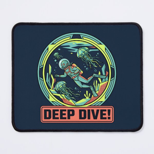 Item preview, Deep Dive Retro Alien Scuba Diver Mechanical Jellyfish designed and sold by DuckOddity.
