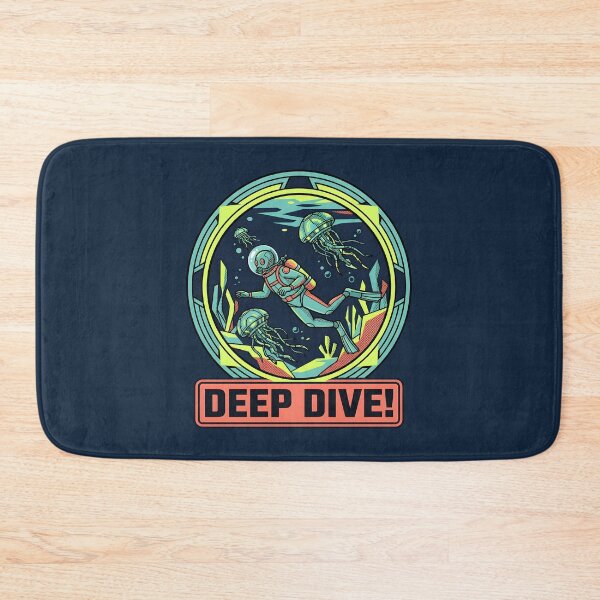 Item preview, Deep Dive Retro Alien Scuba Diver Mechanical Jellyfish designed and sold by DuckOddity.