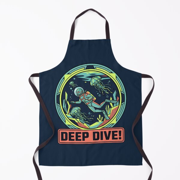Item preview, Deep Dive Retro Alien Scuba Diver Mechanical Jellyfish designed and sold by DuckOddity.
