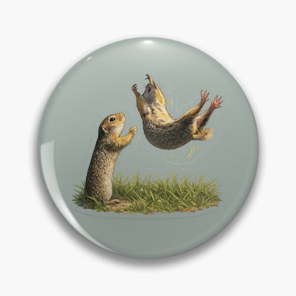 Item preview, Dramatic Squirrel Rescue (or Fail?) – Funny Wildlife Sticker designed and sold by CROFTARTS.