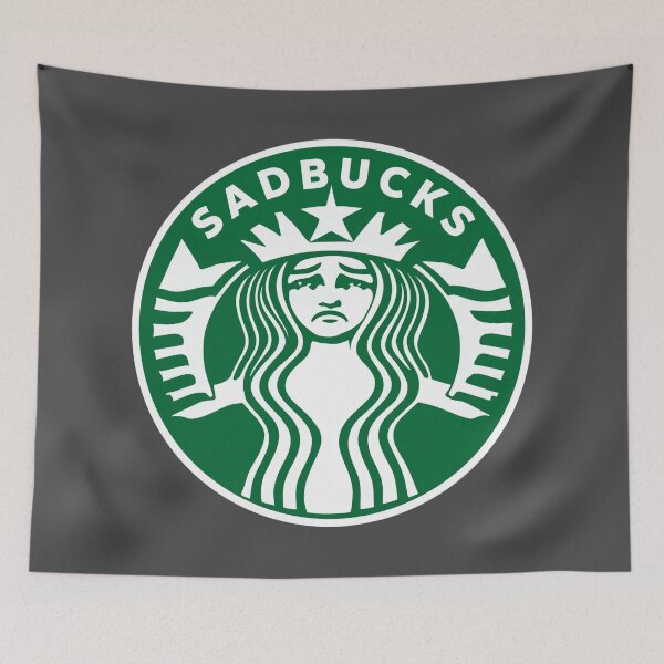 Item preview, Sadbucks Logo designed and sold by Late Theory.