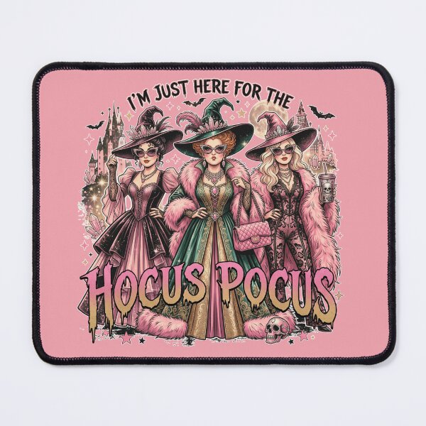 Item preview, Glam Witches I'm Just Here For The Hocus Pocus Pink Halloween designed and sold by BreezifyDesignStudio.
