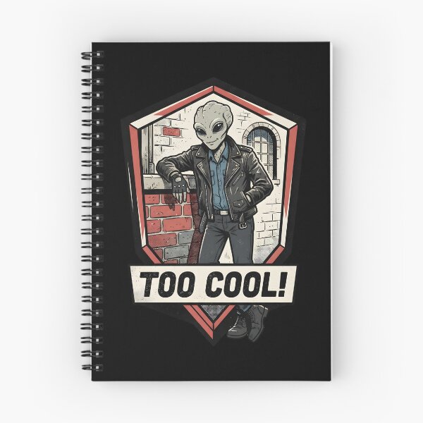 Item preview, Too Cool Leather Jacket Alien Retro Comic Graphic designed and sold by DuckOddity.
