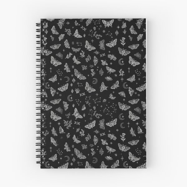 Item preview, Gothic Celestial Moths and Moon Pattern designed and sold by Rama KLK.