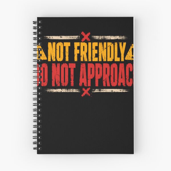 Item preview, Not Friendly Do Not Approach Introvert Anti Social Warning designed and sold by RetroMini2026.