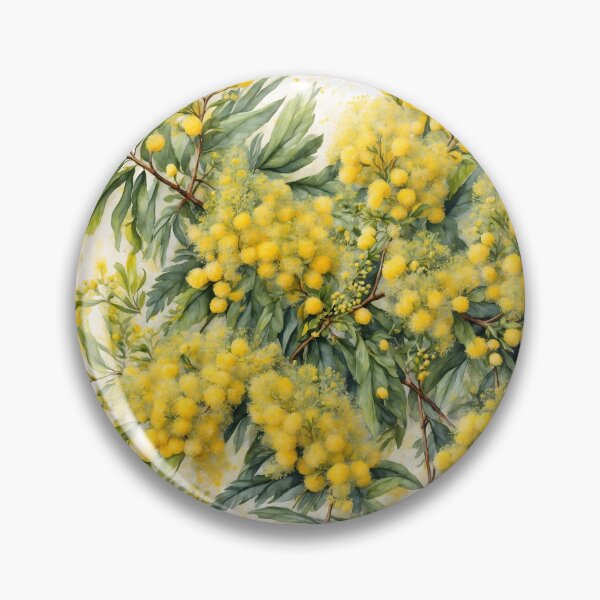 Item preview, Mimosa Blossom Watercolor Painting designed and sold by RawNaturePrints.
