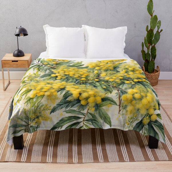 Item preview, Mimosa Blossom Watercolor Painting designed and sold by RawNaturePrints.