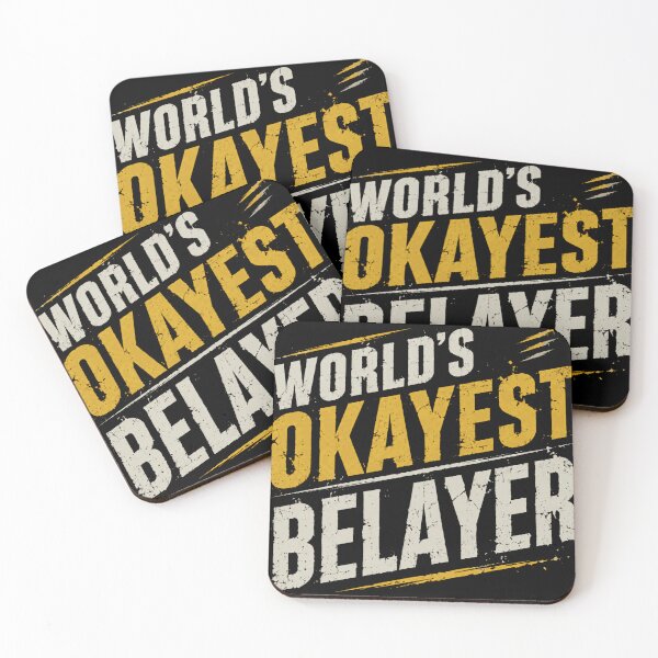 Item preview, World's Okayest Belayer Funny Rock Climbing Climber Gift designed and sold by RetroMini2026.