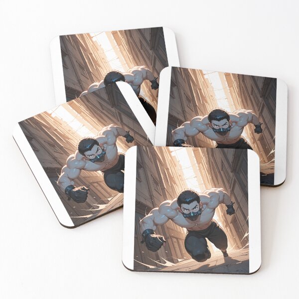 Item preview, Manga - Fictional Character, Muscular Man in Dynamic Action designed and sold by AnimeShin.
