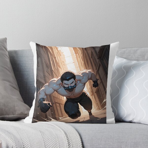 Item preview, Manga - Fictional Character, Muscular Man in Dynamic Action designed and sold by AnimeShin.